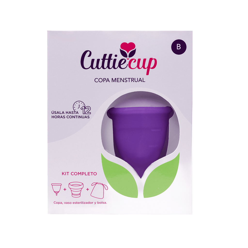 Kit Cuttiecup B - Copa menstrual + vaso esterilizador + bolsita